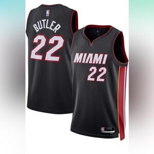 Nike Miami Black Jersey with Red and White Accents